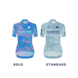 Islington CC women's jersey in Bold and Standard colourways, labelled